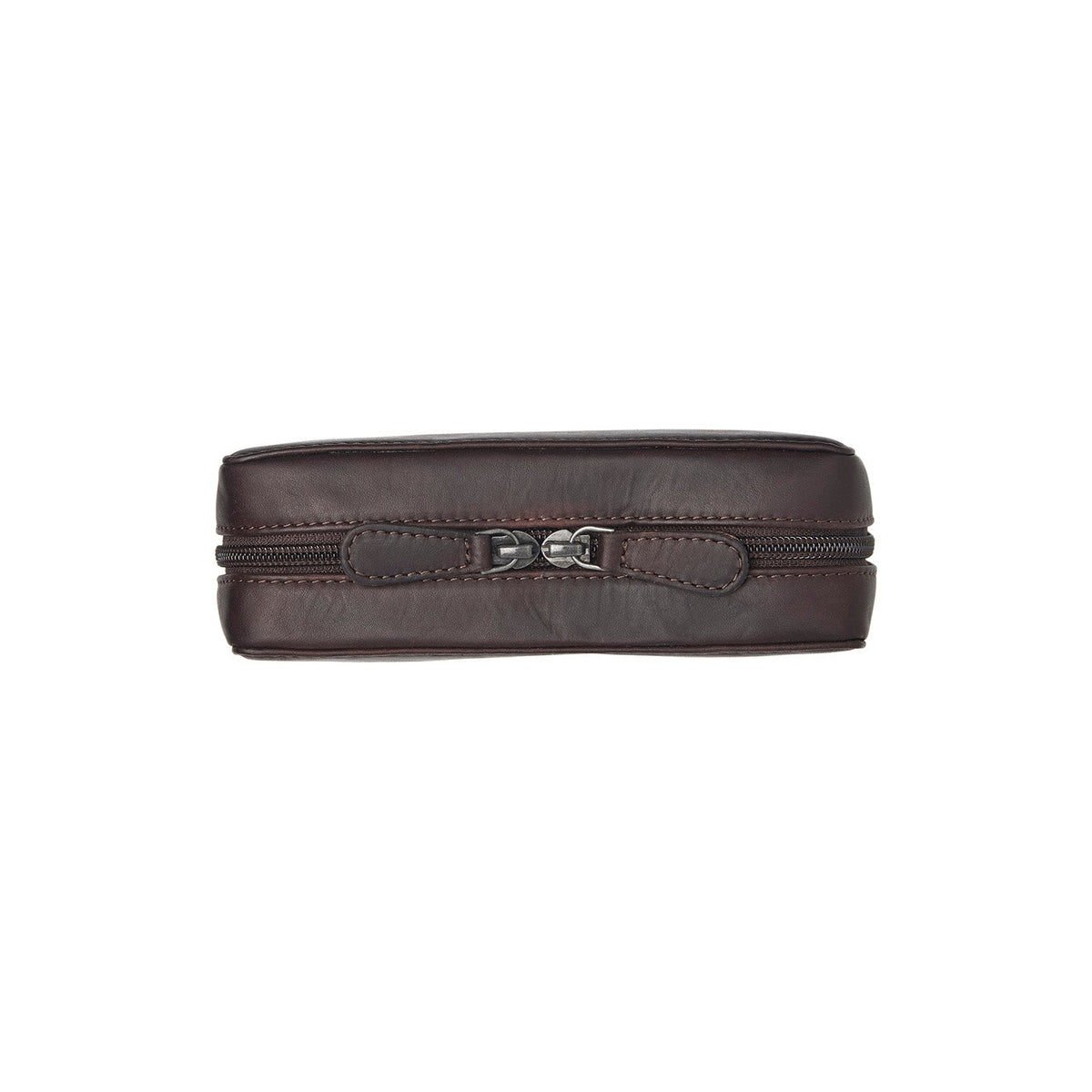 Brown Leather Tech-Organizer Ardan pour Femme, detail view 3