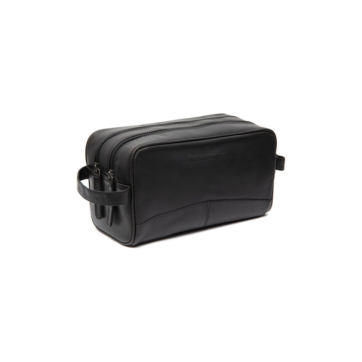 Stacey Full-Grain Leather Toiletry Bag in Classic 100% Full-Grain Leather - Vue de face &amp; silhouette ajustée | Acheter en ligne