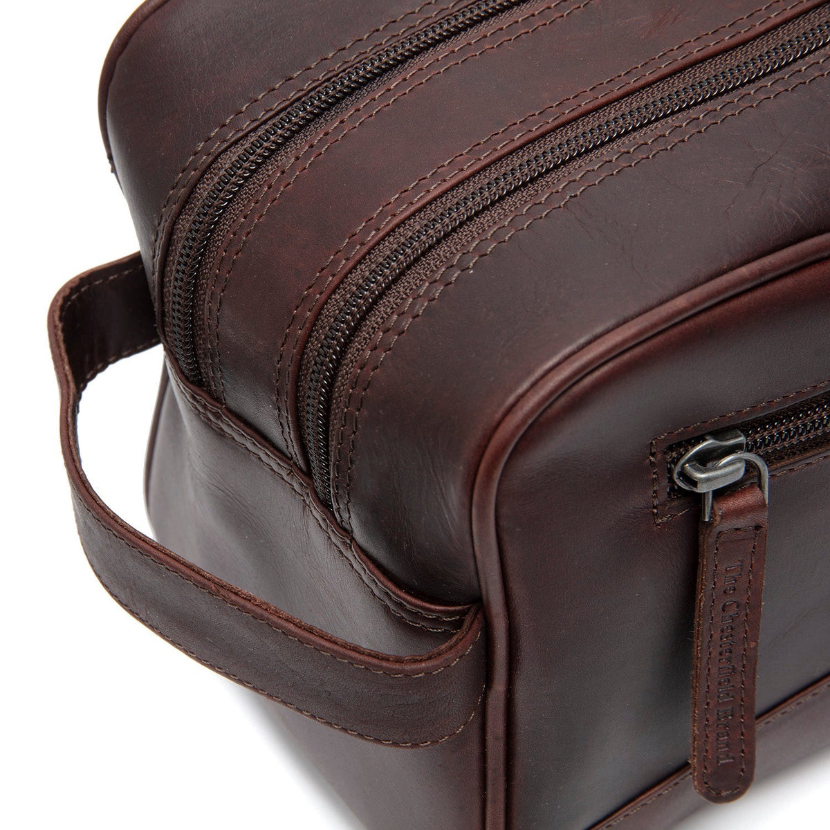 Stacey Full-Grain Leather Toiletry Bag – Vue produit alternative 3