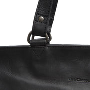Berlin Full-Grain Leather Tote Bag pour Femme - Structured Side Profile Showing Gusset Depth &amp; Expansion Capacity