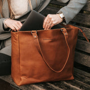Berlin Full-Grain Leather Tote Bag pour Femme – Vue produit alternative 2