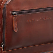 
Vue détaillée of Classic Collar & Heavy-Duty Zipper Hardware on Leather Trolley San Marino pour Femme pour Femme