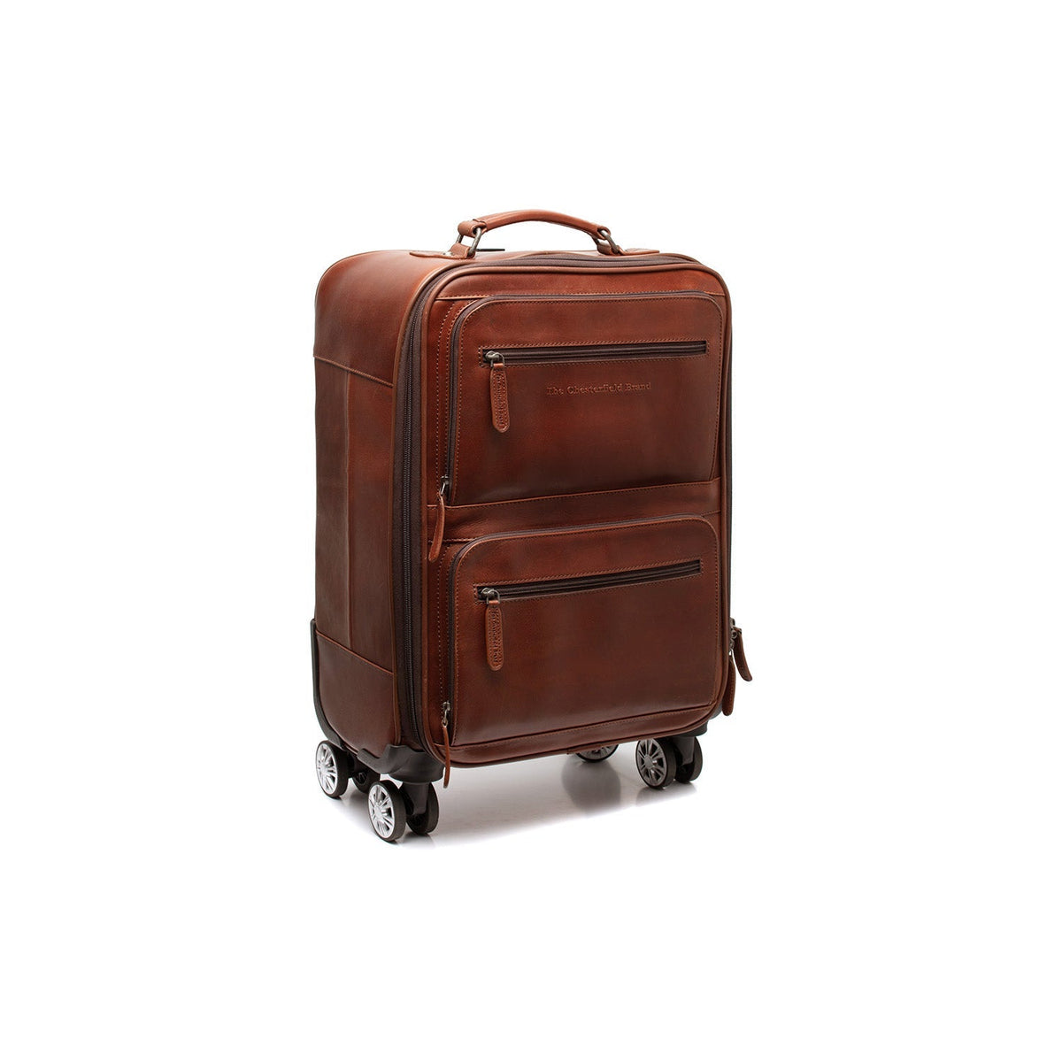 
Cognac Leather Trolley San Marino pour Femme pour Femme, detail view 8