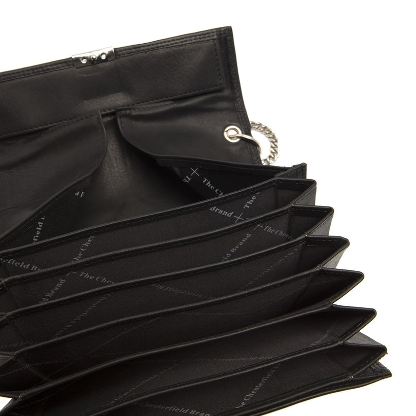 Elba Full-Grain Leather Waiter Wallet pour Femme