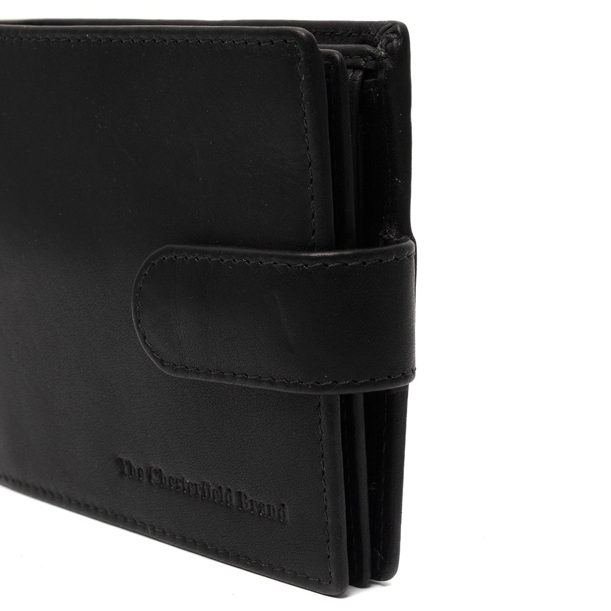 Curtis Full-Grain Portefeuille en Cuir pour Homme - Structured Side Profile Showing Gusset Depth &amp; Expansion Capacity