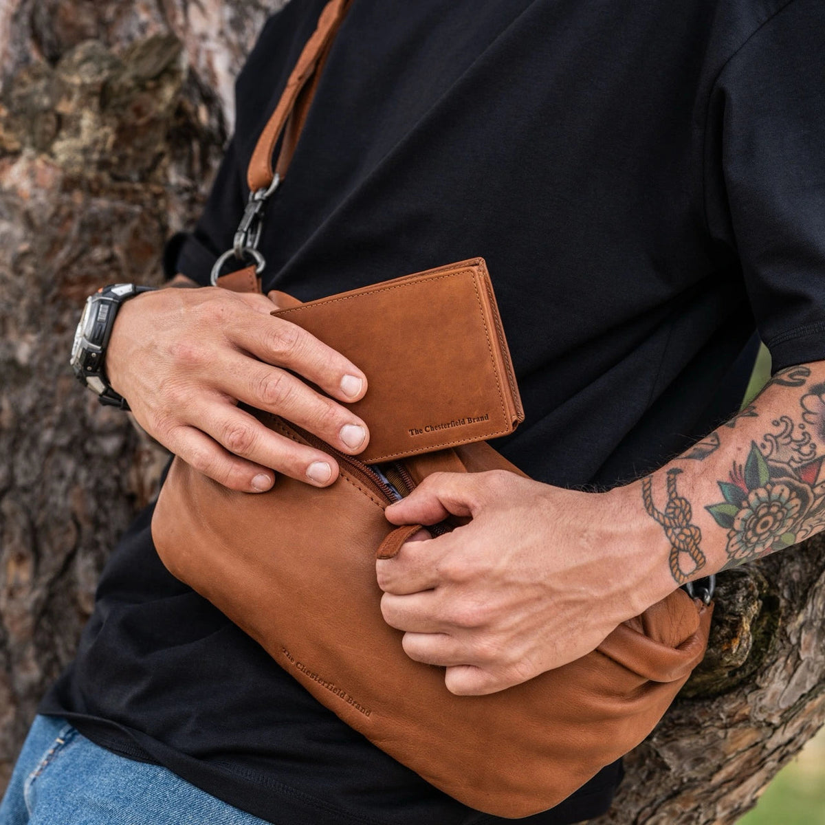 Marion Full-Grain Portefeuille en Cuir pour Homme – Vue produit alternative 2