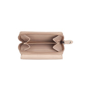 Solid Antique Brass Hardware &amp; Heavy-Duty Dual Zipper Detail on Zelan Full-Grain Portefeuille en Cuir pour Femme