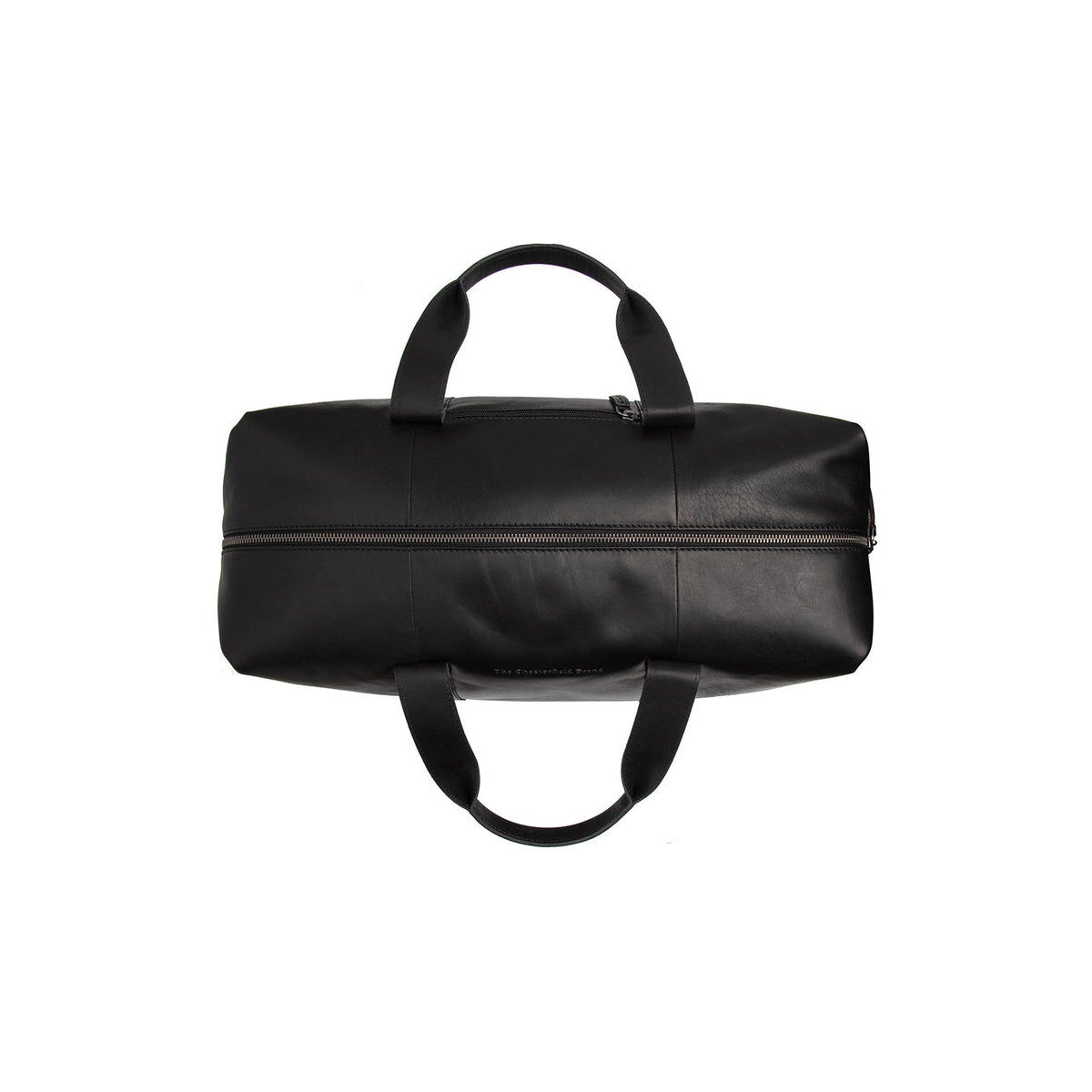 Solid Antique Brass Hardware &amp; Heavy-Duty Dual Zipper Detail on Conor Full-Grain Leather Weekender Bag pour Femme