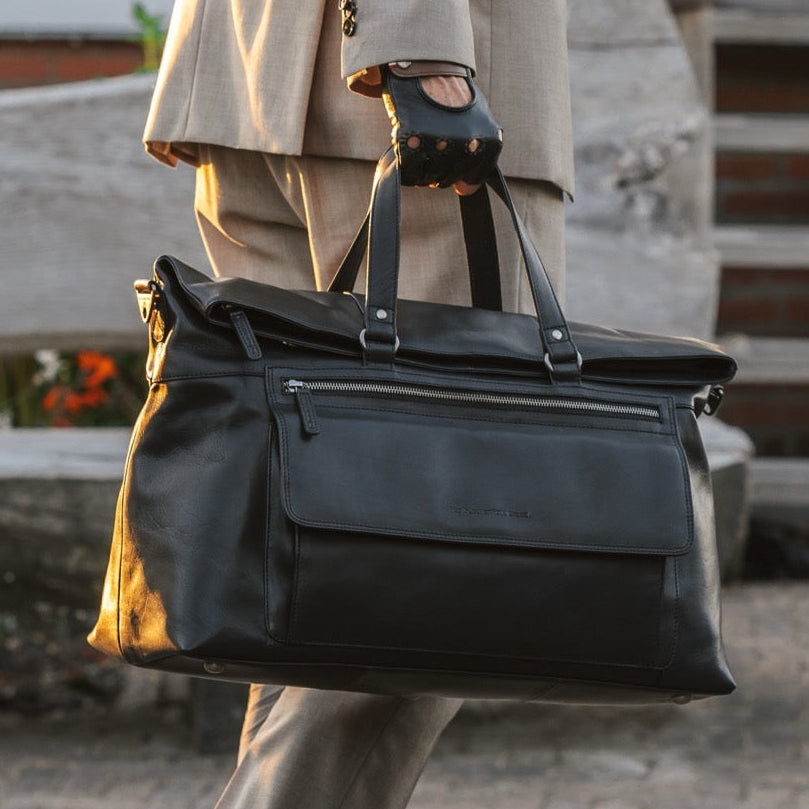 Lazio Full-Grain Leather Weekender Bag pour Femme