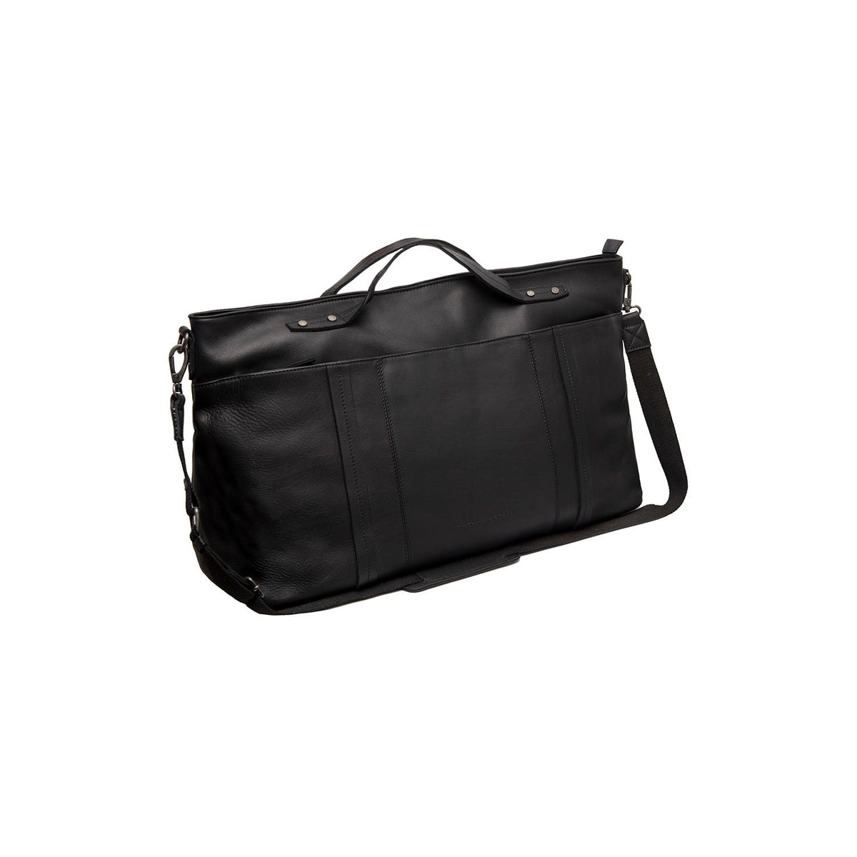 Mark Full-Grain Leather Weekender Bag pour Femme in Classic 100% Full-Grain Leather - Full Exterior Front Profile View | Acheter en ligne