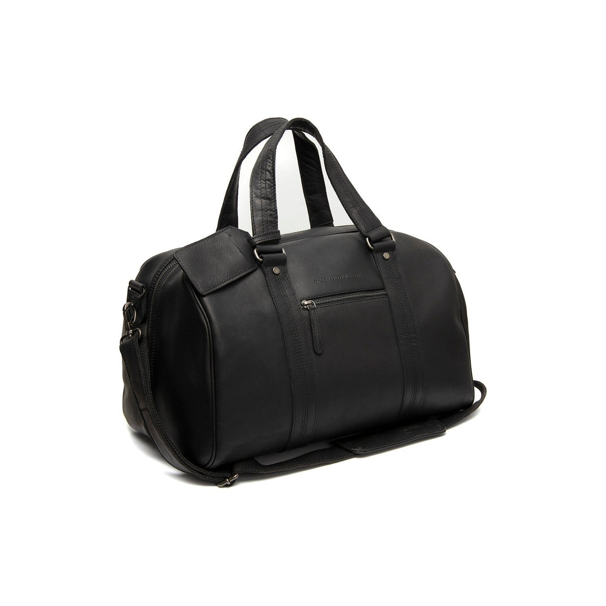 Volenza Full-Grain Leather Weekender Bag pour Femme in Classic 100% Full-Grain Leather - Full Exterior Front Profile View | Acheter en ligne