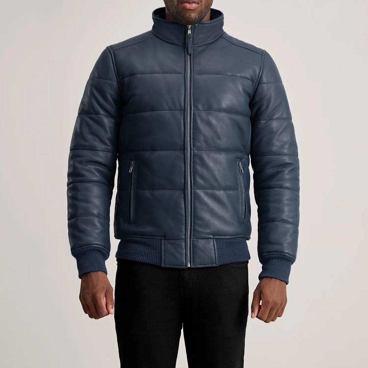 Lucas Blouson Bomber en Cuir pour Homme – Vue produit alternative 4