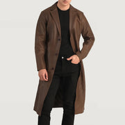 Mateo Manteau en Cuir pour Homme – Vue produit alternative 4