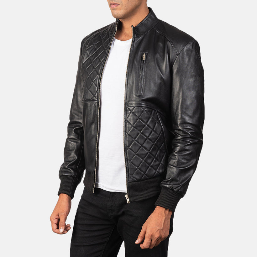 Moda Blouson Bomber en Cuir pour Homme