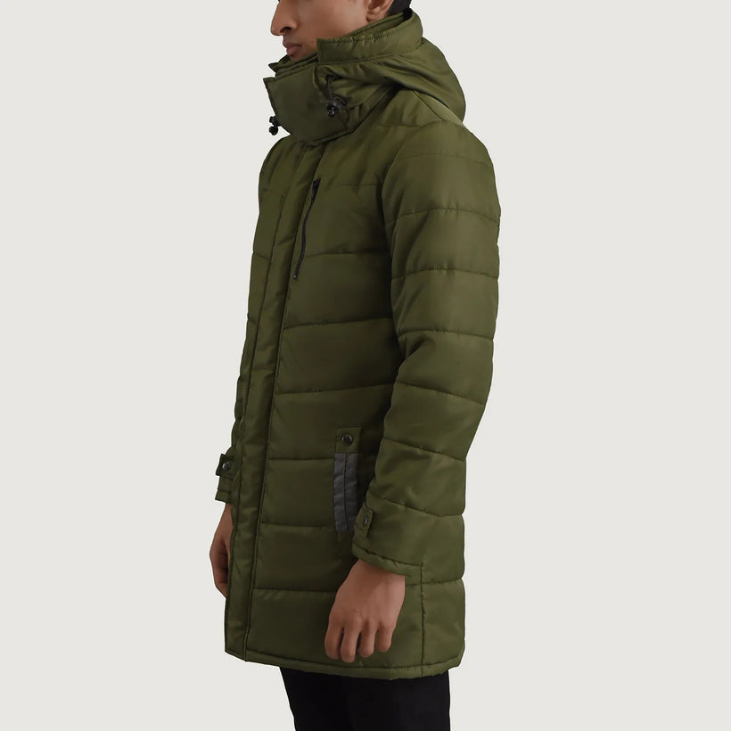 Moore Vert Hooded Parka pour Homme
