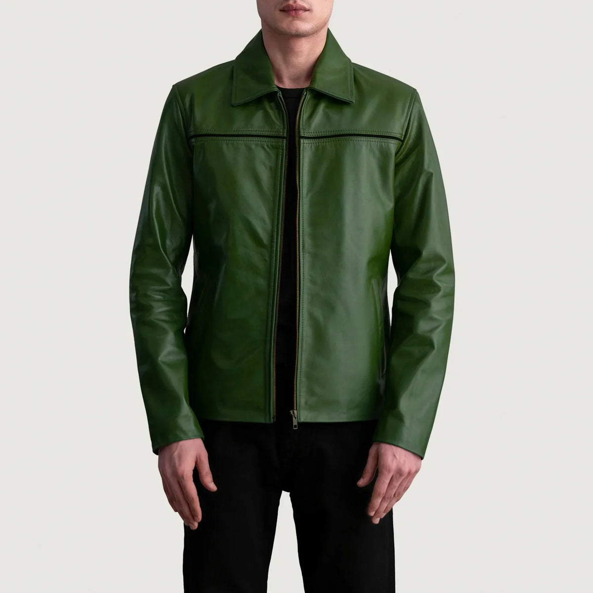 Mystical Veste en Cuir pour Homme – Vue produit alternative 1