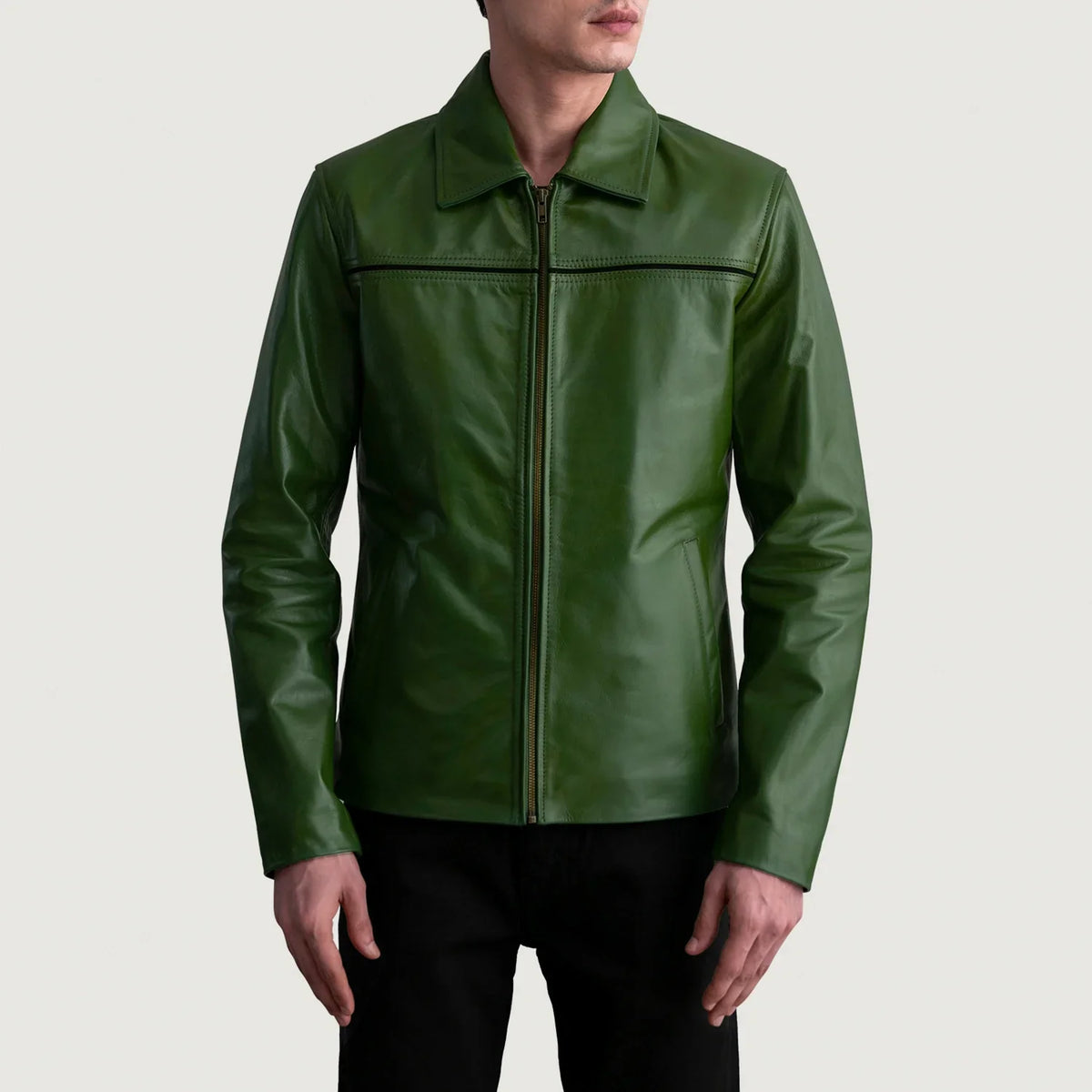 Mystical Veste en Cuir pour Homme – Vue produit alternative 3