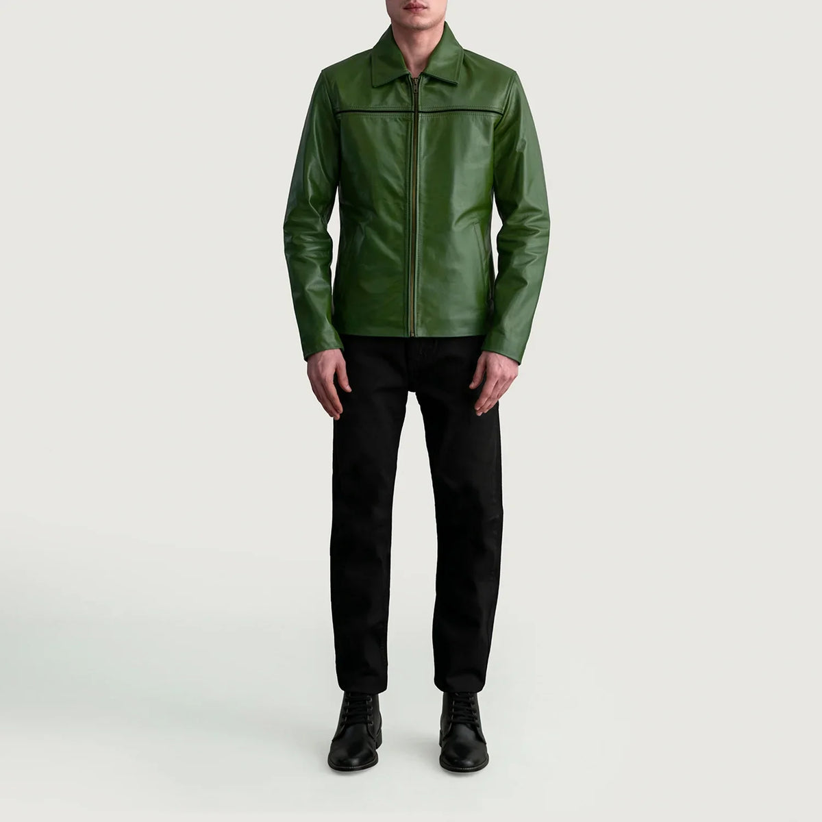 Mystical Veste en Cuir pour Homme – Vue produit alternative 4