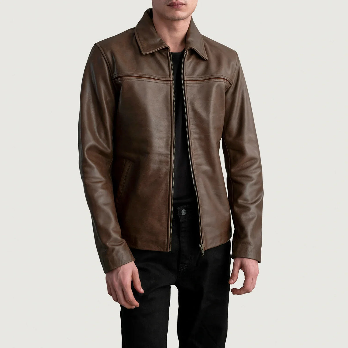 Mystical Veste en Cuir pour Homme – Vue produit alternative 1