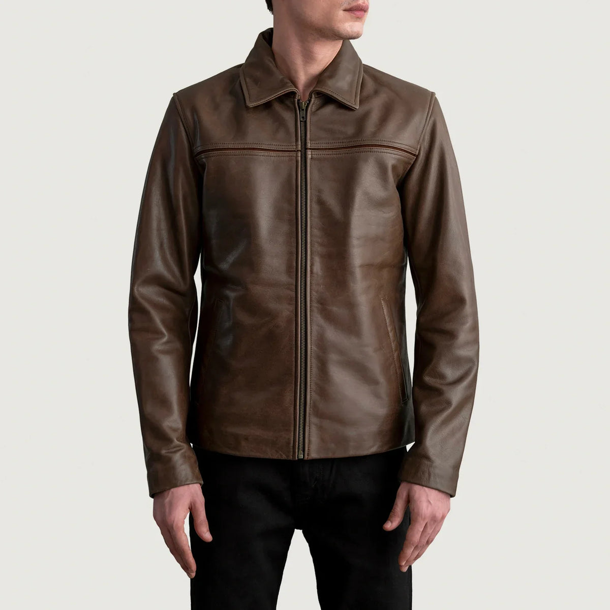 Mystical Veste en Cuir pour Homme – Vue produit alternative 3