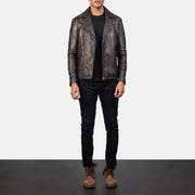 Noah Veste Motard en Cuir pour Homme – Vue produit alternative 4