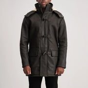 Nolan Manteau en Cuir pour Homme – Vue produit alternative 1