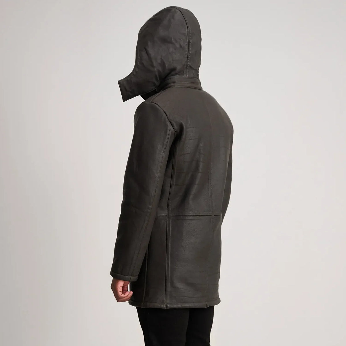 Nolan Manteau en Cuir pour Homme – Vue produit alternative 5