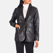 Norma Blazer en Cuir pour Femme – Vue produit alternative 1