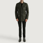 Ray Cutler Veste en Cuir pour Homme – Vue produit alternative 3