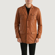 Ray Cutler Veste en Cuir pour Homme – Vue produit alternative 1