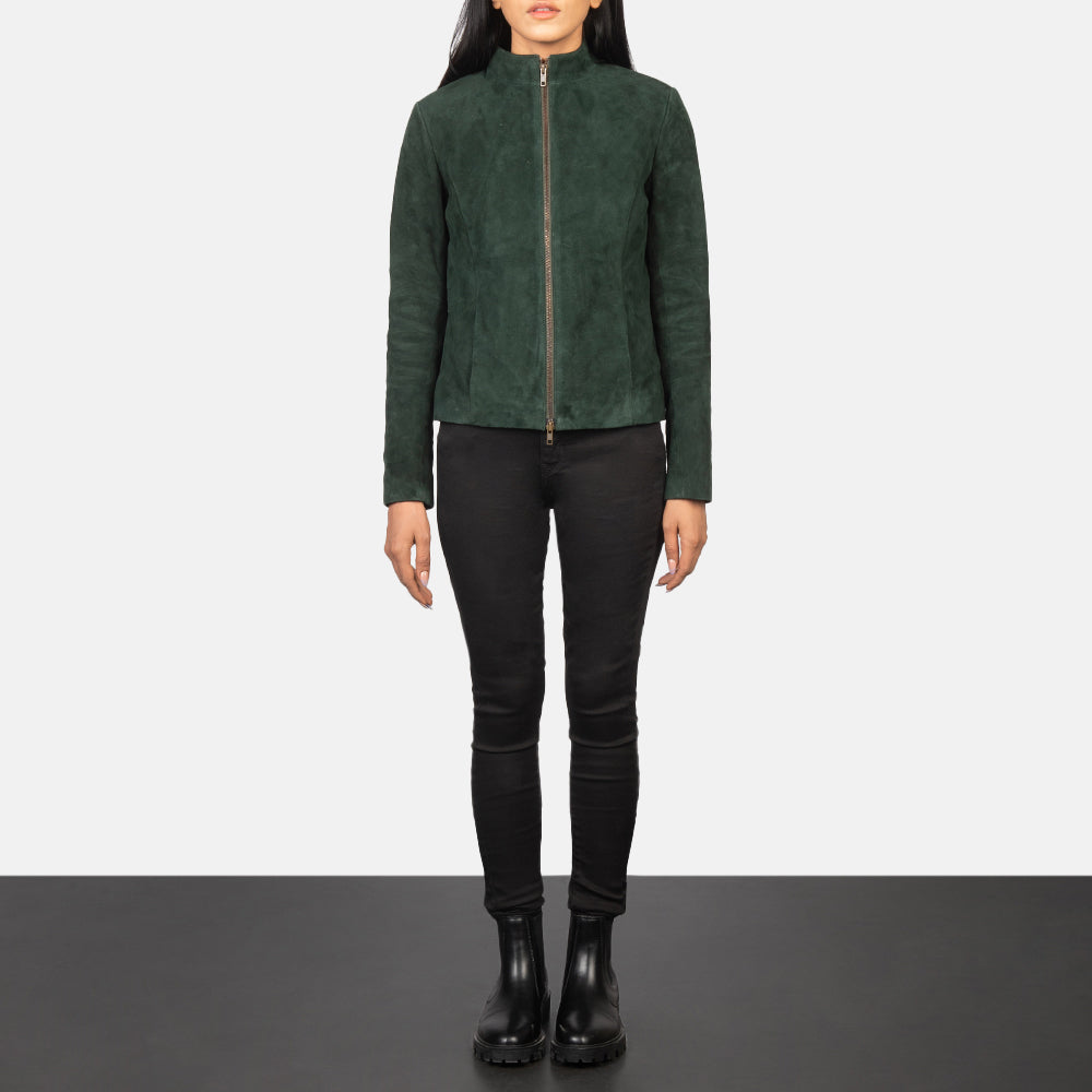 Rumella Veste Motard en Cuir pour Femme – Vue produit alternative 3