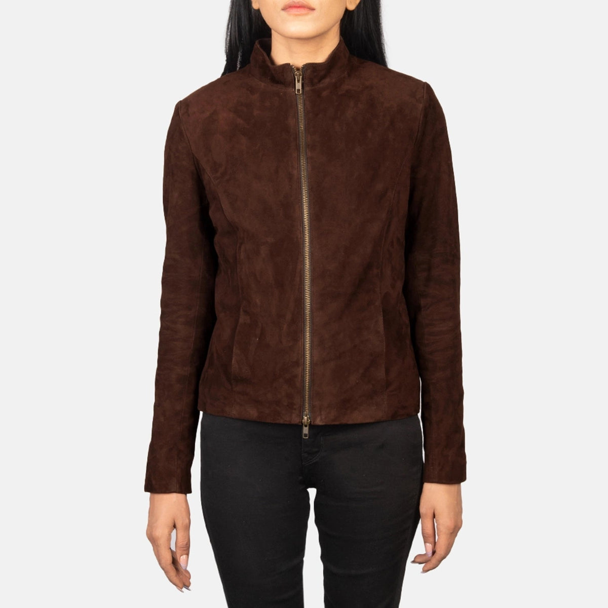 Rumella Veste Motard en Cuir pour Femme – Vue produit alternative 4