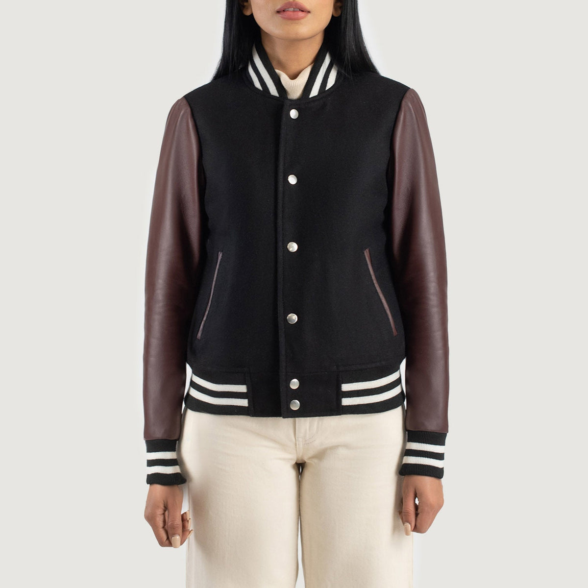 
Savant Varsity Veste en Cuir pour Femme – alternate product view 4