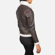 
Sherilyn B-3 Noir Blouson Bombardier en Cuir pour Femme – alternate product view 5