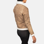 
Sherilyn B-3 Noir Blouson Bombardier en Cuir pour Femme – alternate product view 5