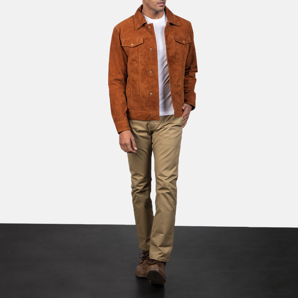Stallon Veste en Cuir pour Homme – Vue produit alternative 4