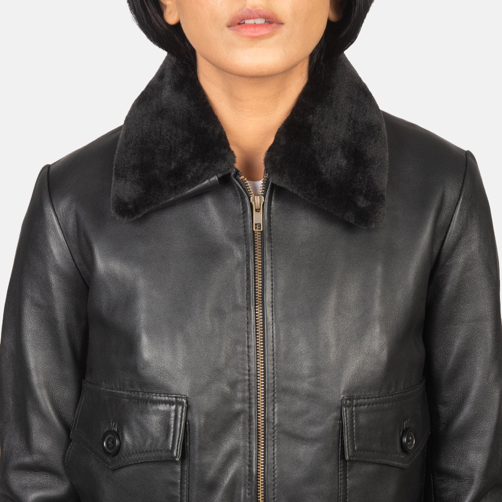 
Stella G-1 Blouson Bombardier en Cuir pour Femme – alternate product view 6