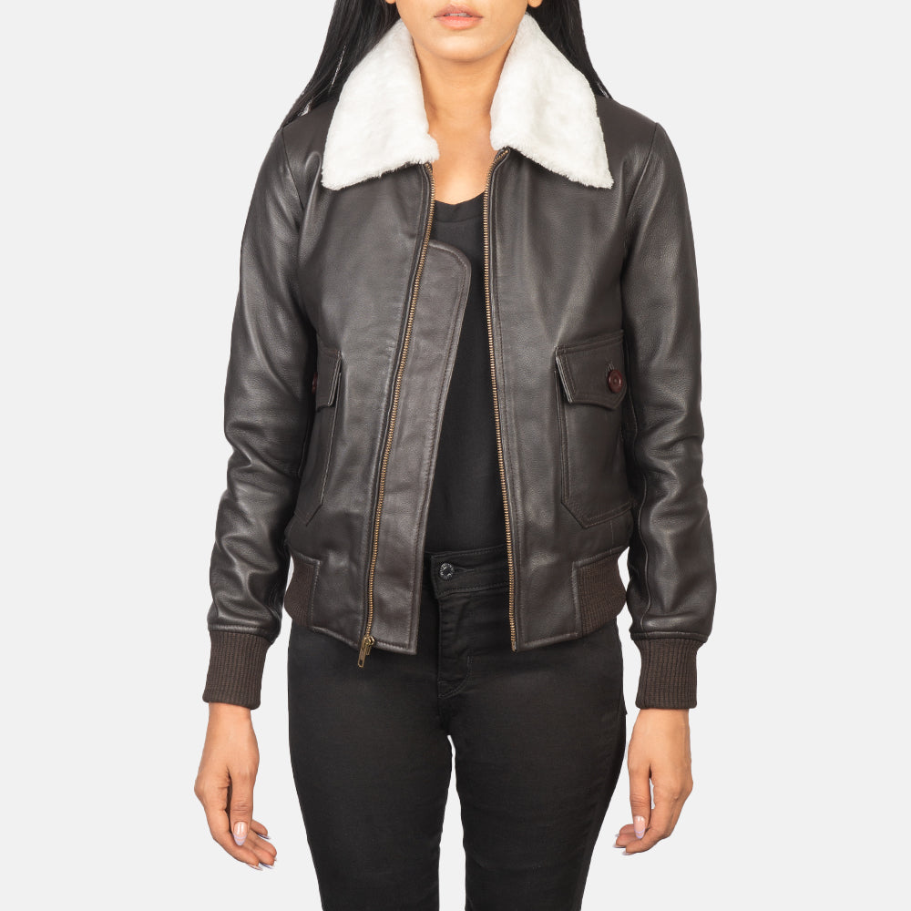 
Stella G-1 Blouson Bombardier en Cuir pour Femme – alternate product view 1
