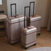 Hand Luggage Suitcase Front Pocket Zuna - Vue de profil avec coupe de manche ergonomique