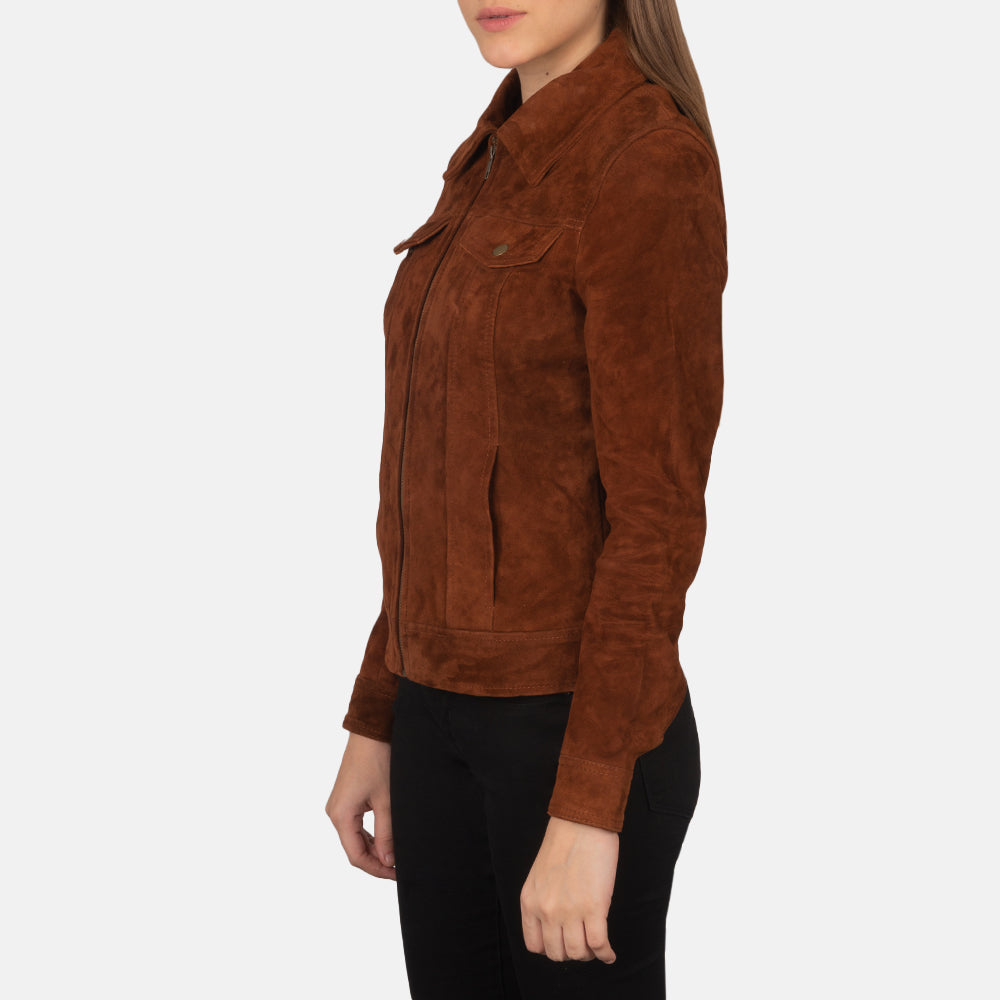 
Authentic Goatskin Suede with Suede Finish Grain Texture & Heavy-Duty Seam Stitching Detail