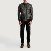 Sven Blouson Bomber en Cuir pour Homme – Vue produit alternative 4