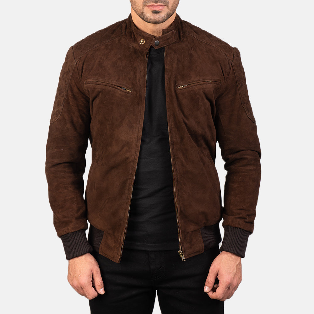 Sven Blouson Bomber en Cuir pour Homme – Vue produit alternative 1