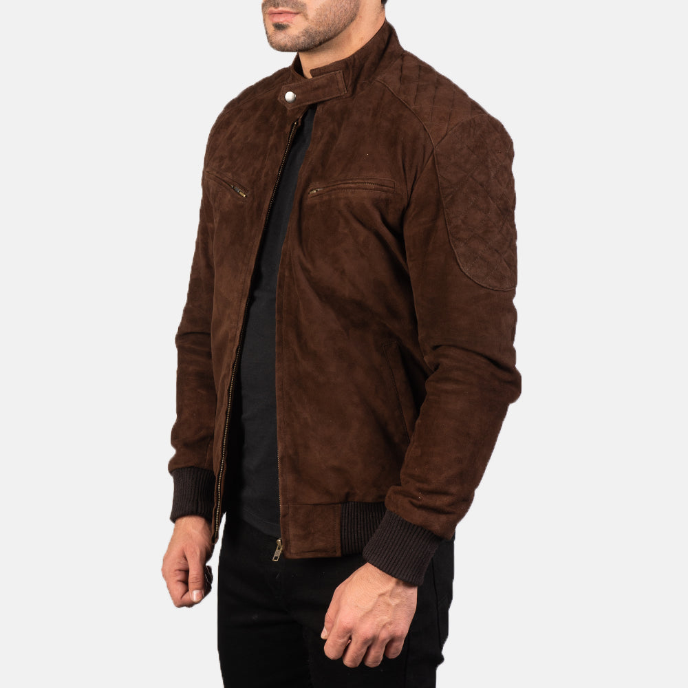 Sven Blouson Bomber en Cuir pour Homme – Vue produit alternative 2