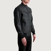 Sven Blouson Bomber en Cuir pour Homme – Vue produit alternative 2