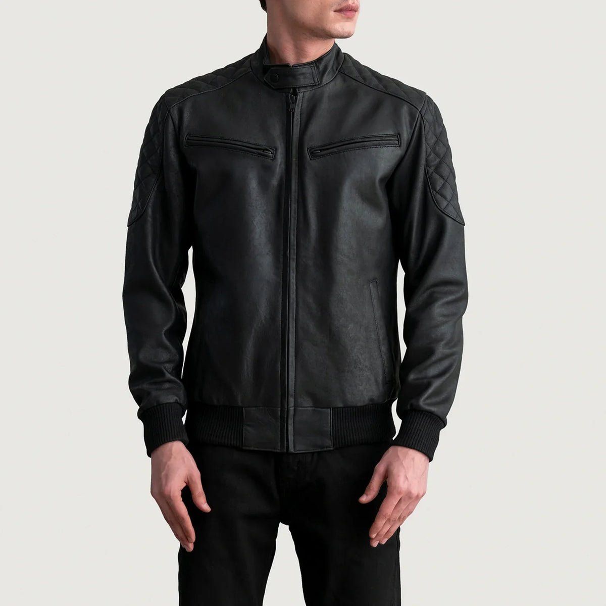 Sven Blouson Bomber en Cuir pour Homme – Vue produit alternative 3