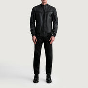 Sven Blouson Bomber en Cuir pour Homme – Vue produit alternative 4