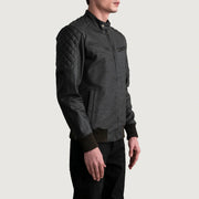 Sven Blouson Bomber en Cuir pour Homme – Vue produit alternative 2