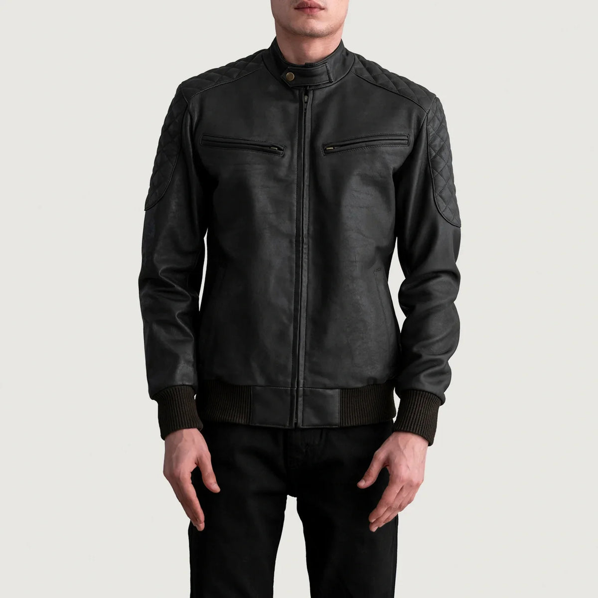 Sven Blouson Bomber en Cuir pour Homme – Vue produit alternative 3
