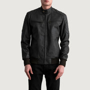 Sven Blouson Bomber en Cuir pour Homme – Vue produit alternative 3