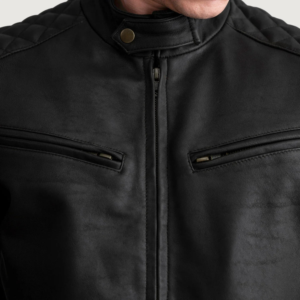 Sven Blouson Bomber en Cuir pour Homme – Vue produit alternative 5